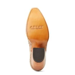 Ariat® Ladies Dixon Studs Old West Tan Snip Toe Booties 10038382 11 Ariat® Ladies Dixon Studs Old West Tan Snip Toe Booties 10038382 -True Style Shoes Store S22 WMS WEST 10038382 sole