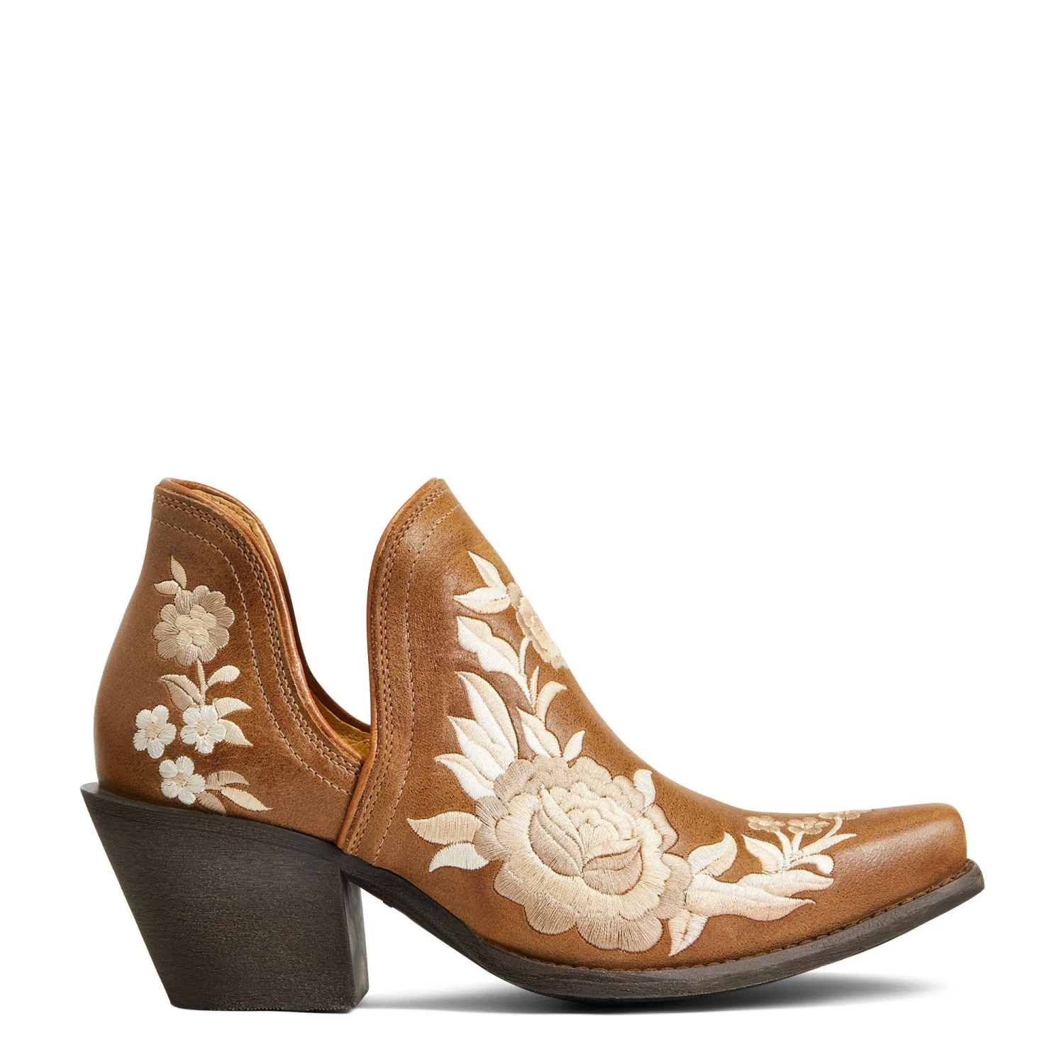 Ariat® Ladies Texan Encore Rose Brown Snip Toe Booties 10040351 3 Ariat® Ladies Texan Encore Rose Brown Snip Toe Booties 10040351 - Image 3