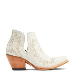 Ariat® Ladies Dixon Blanco Snip Toe Western Booties 10044484 -True Style Shoes Store S23 WMS WEST 10044484 side1 3a5bde0f 080e 4574 86f0 01501b1f94eb