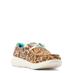 Ariat® Ladies Hilo Lively Leopard Print Slip On Shoes 10044587 -True Style Shoes Store S23 WMS WEST 10044587 medial