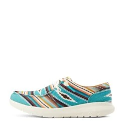 Ariat® Ladies Hilo Turquoise Serape Print Slip On Shoes 10044590 8 Ariat® Ladies Hilo Turquoise Serape Print Slip On Shoes 10044590 -True Style Shoes Store S23 WMS WEST 10044590 side