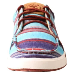 Twisted X Ladies Hooey Loper Blue Serape Print Lace-Up Shoes WHYC023 -True Style Shoes Store WHYC023 05
