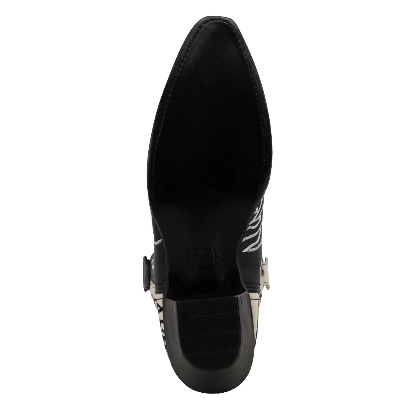 Twisted X Ladies Rose Patterned Black & White Western Boots WSO0026 4 Twisted X Ladies Rose Patterned Black & White Western Boots WSO0026 - Image 4