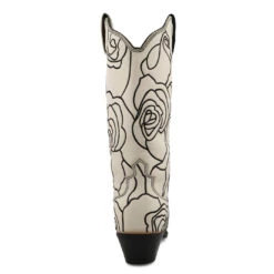 Twisted X Ladies Rose Patterned Black & White Western Boots WSO0026 6 Twisted X Ladies Rose Patterned Black & White Western Boots WSO0026 -True Style Shoes Store WSO0026 06