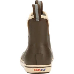 XTRATUF Ladies Brown 6" Rubber Ankle Deck Boots XWAB-900 -True Style Shoes Store XWAB900 4 EXTRALARGE