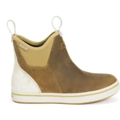 XTRATUF Ladies 6" Tan Leather Ankle Deck Waterproof Boots XWAL-901 -True Style Shoes Store XWAL 901 Taupe Sparkly Heel 3 V2 2400x 1600x 1ac42f8c ff43 4c4b 82eb e544f8814e7f