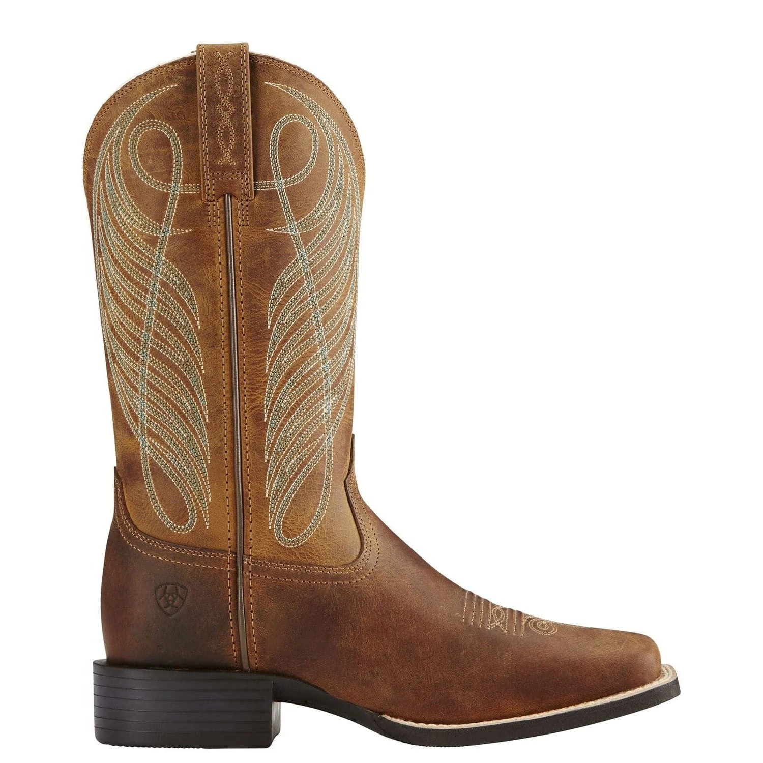 Ariat Ladies Round Up Wide Square Toe Powder Brown Boots 10018528 4 Ariat Ladies Round Up Wide Square Toe Powder Brown Boots 10018528 - Image 4