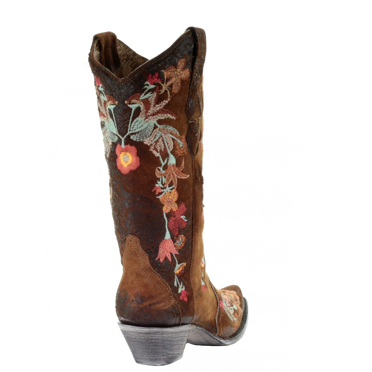 Corral Boots Corral Ladies Lindsey Chocolate Lamb Floral Embroidered Boot A3597 3 Corral Boots Corral Ladies Lindsey Chocolate Lamb Floral Embroidered Boot A3597 - Image 3