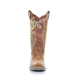 Corral Boots Corral Ladies Tan Deer Skull Overlay & Floral Embroidery Boots A3708 6 Corral Boots Corral Ladies Tan Deer Skull Overlay & Floral Embroidery Boots A3708 -True Style Shoes Store a3708 3