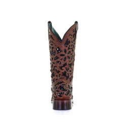 Corral Boots Corral Ladies Tan & Black Inlay Embroidery & Stud Boots A4129 -True Style Shoes Store bd507ba8951a1a824080a839c80b1991