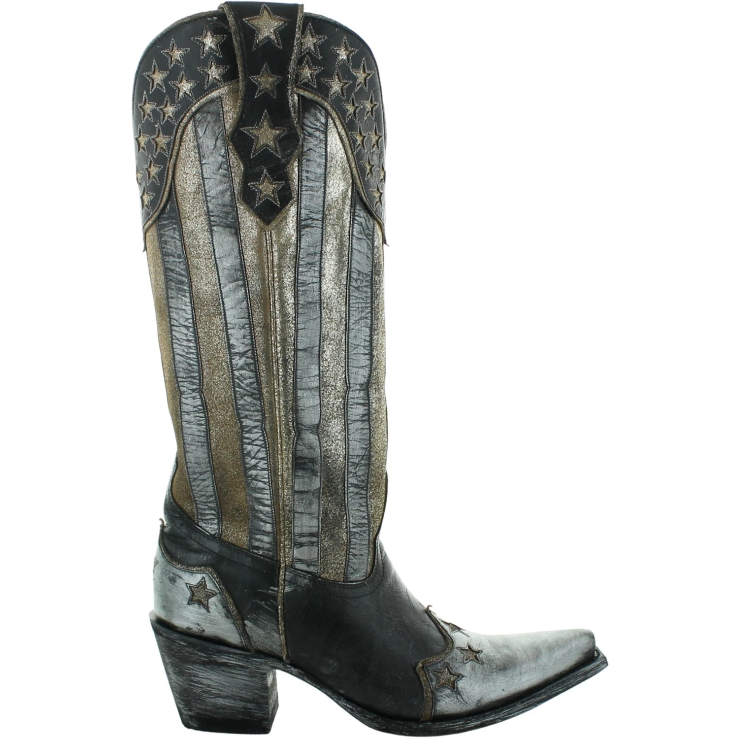 Yippee Ki Yay By Old Gringo Ladies Bloom Stars & Stripes Boots YL470-1 3 Yippee Ki Yay By Old Gringo Ladies Bloom Stars & Stripes Boots YL470-1 - Image 3