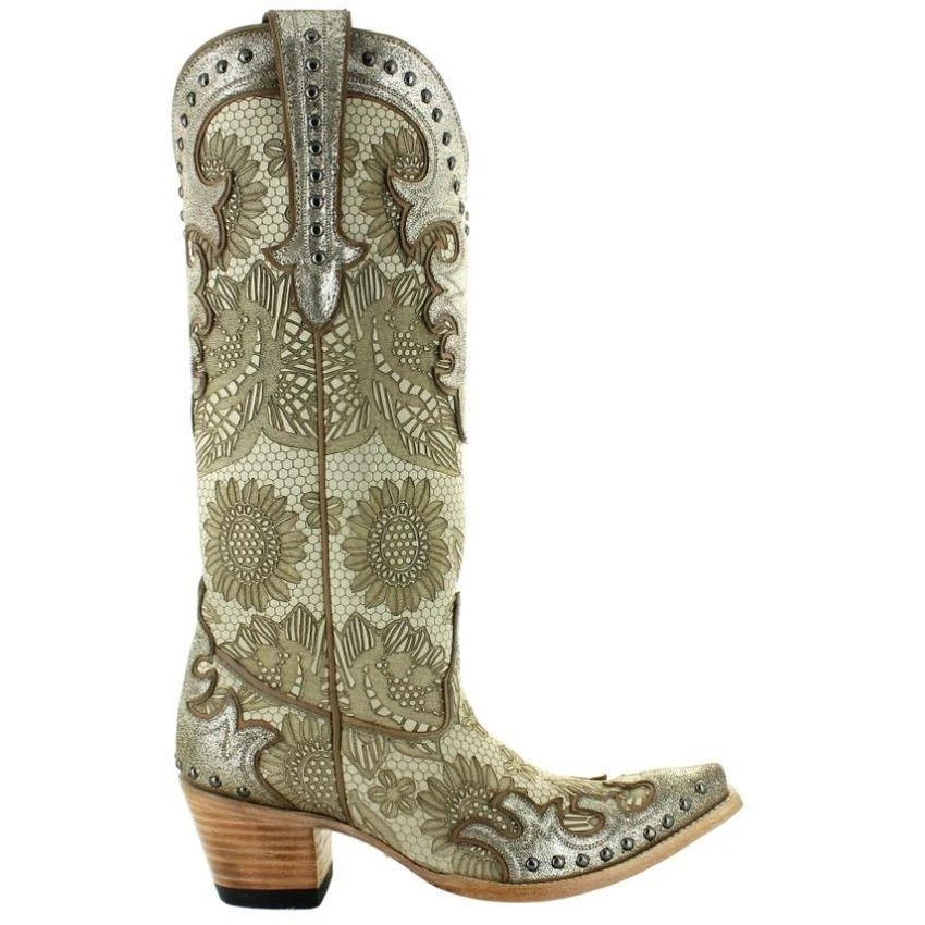 Double D Ranch By Old Gringo Ladies Something New Bone Boots DDL076-1 3 Double D Ranch By Old Gringo Ladies Something New Bone Boots DDL076-1 - Image 3