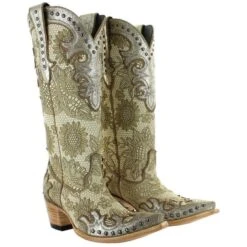 Double D Ranch By Old Gringo Ladies Something New Bone Boots DDL076-1 7 Double D Ranch By Old Gringo Ladies Something New Bone Boots DDL076-1 -True Style Shoes Store ddl076 1 std