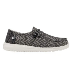 Hey Dude Ladies Wendy Woven Zebra Black Shoes 121414740 7 Hey Dude Ladies Wendy Woven Zebra Black Shoes 121414740 -True Style Shoes Store dffgagra