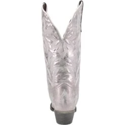 Laredo Ladies Dream Girl Silver Embroidered Snip Toe Boots 52463 -True Style Shoes Store dljrt