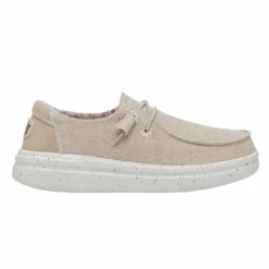 Hey Dude Ladies Wendy Rise Stretch Dove Beige Slip On Shoes 40076-1KV 8 Hey Dude Ladies Wendy Rise Stretch Dove Beige Slip On Shoes 40076-1KV -True Style Shoes Store dovebeigeside