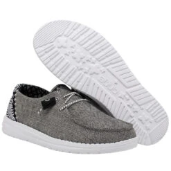 Hey Dude Ladies Wendy Chambray Onyx Shoes 121414203 -True Style Shoes Store hstrswh5trhts