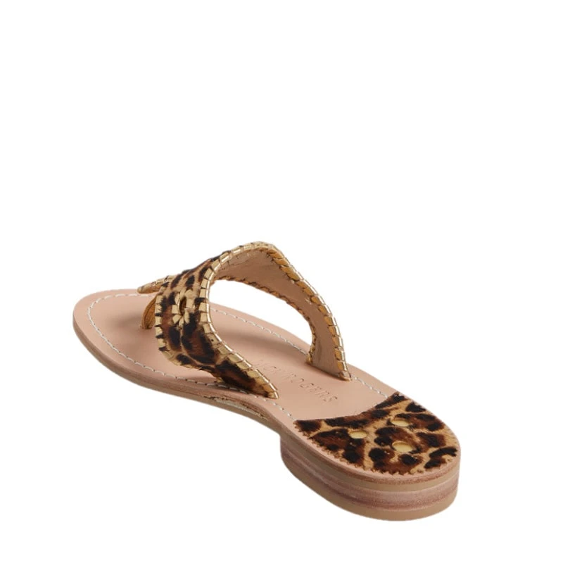 Jack Rogers Ladies Haircalf Leopard Flat Sandals 141211JK01 4 Jack Rogers Ladies Haircalf Leopard Flat Sandals 141211JK01 - Image 4