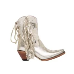 Junky Gypsy Ladies Spirit Animal Shortie Champagne Boots JG0040G -True Style Shoes Store jg0040g spiritanimalshortie champagnemetallicsilvercharo ps3 20210730