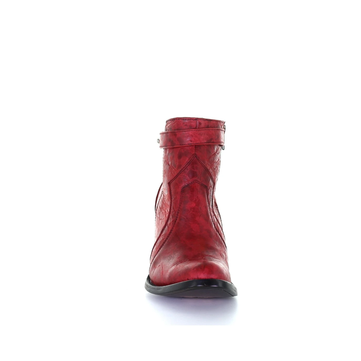 Circle G By Corral Ladies Red Zipper Ankle Boots L5699 4 Circle G By Corral Ladies Red Zipper Ankle Boots L5699 - Image 4