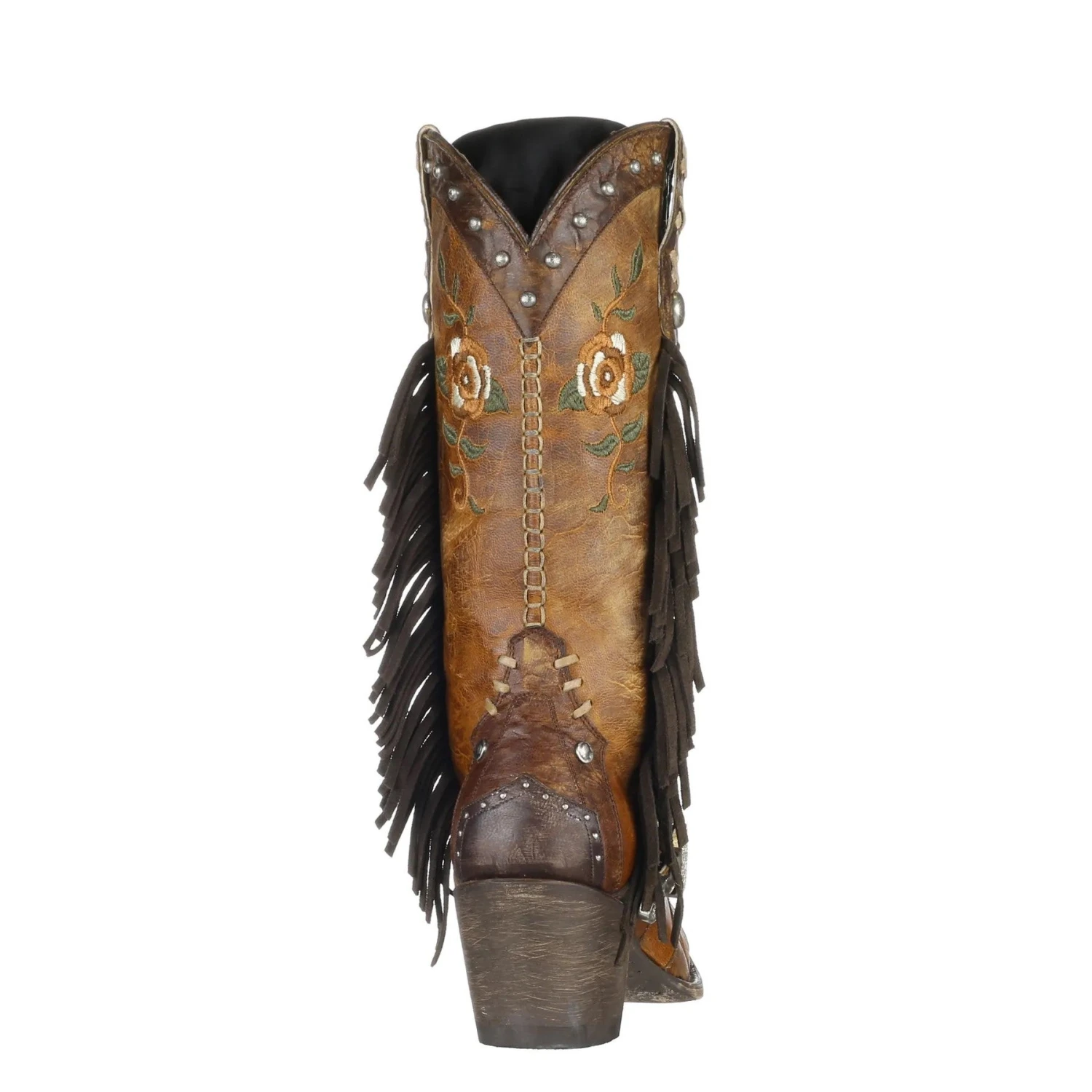 Yippee Ki Yay By Old Gringo Ladies Marielle Brown Floral Boots YL498-1 3 Yippee Ki Yay By Old Gringo Ladies Marielle Brown Floral Boots YL498-1 - Image 3