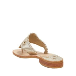 Jack Roger Ladies Slip On Platinum Sandals 1219SN0001042PLTNM -True Style Shoes Store platinum back