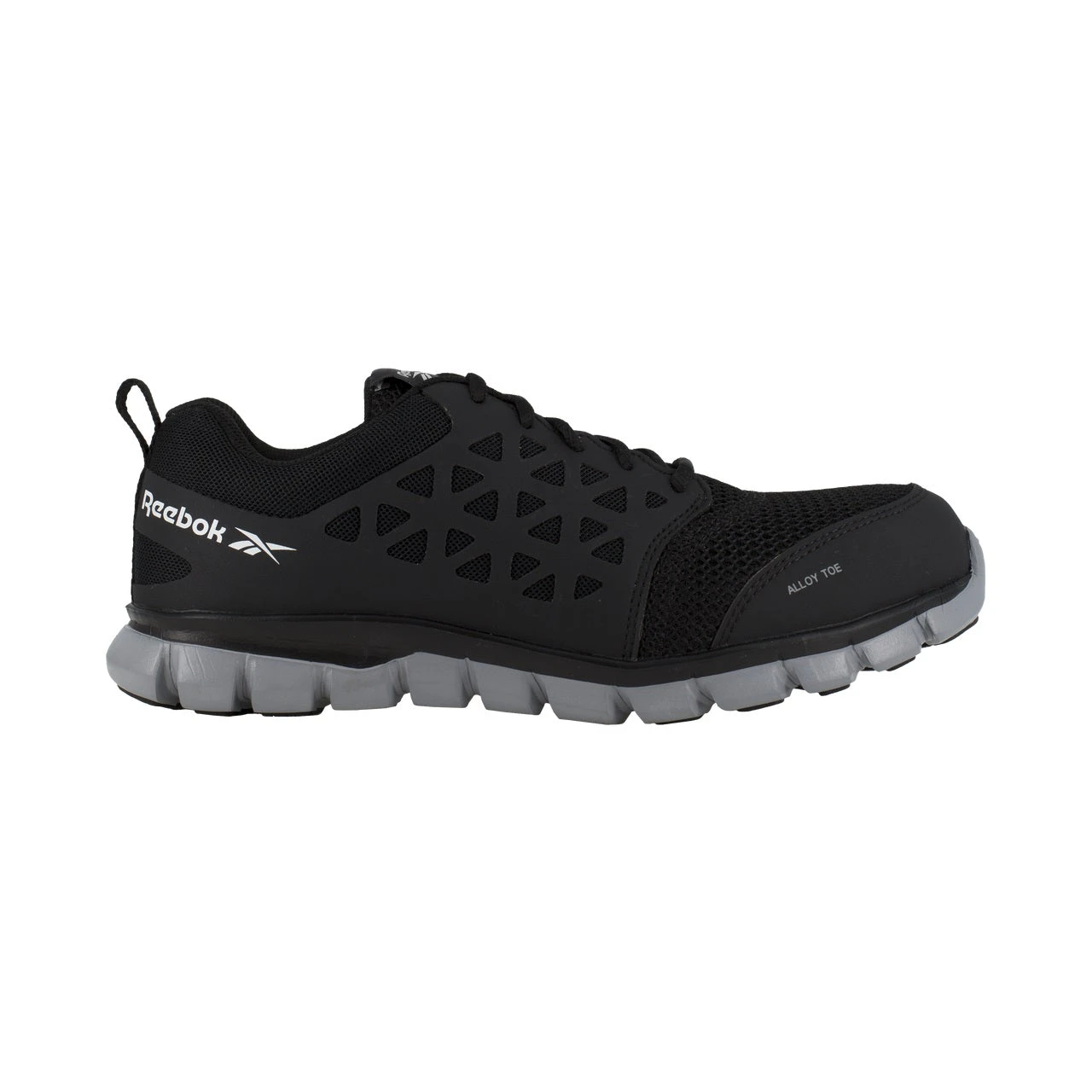 Reebok Ladies Sublite Oxford Cushion Black Athletic Work Shoes RB041 3 Reebok Ladies Sublite Oxford Cushion Black Athletic Work Shoes RB041 - Image 3