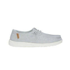 Hey Dude Ladies Wendy Linen Chambray Light Grey Shoes 121413058 -True Style Shoes Store s l1600 5