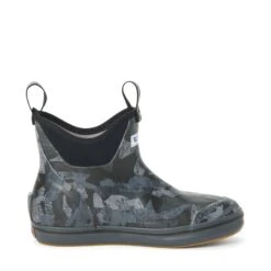 XTRATUF Ladies Black Camo Ankle Deck Boots XWAB-002 -True Style Shoes Store xwab 002 Left