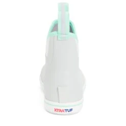 XTRATUF Ladies Waterproof Light Grey Deck Boots XWAB-102 -True Style Shoes Store xwab 102 Back